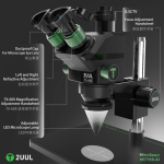2UUL MC7060-A1 7-60X Trinocular Microscope - Image 2